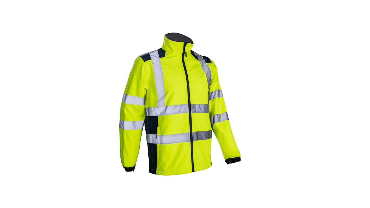 Veste Softshell Homme Coverguard 5KPA16, Jaune/Bleu marine, 3XL, Respirant, Résistant au froid, Imperméable, Coupe-vent