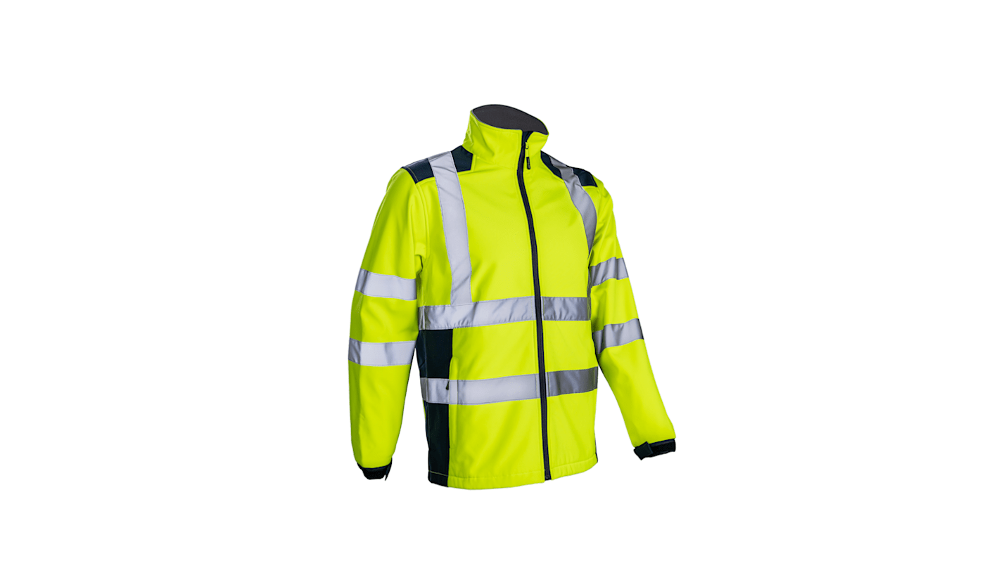 Veste Softshell Homme Coverguard 5KPA16, Jaune/Bleu marine, XXL, Respirant, Résistant au froid, Imperméable, Coupe-vent