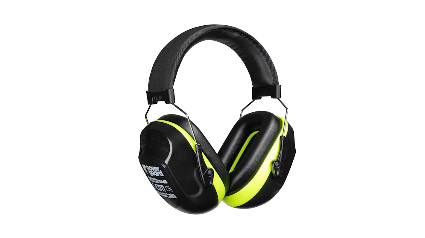 Coverguard MAX340 On-Ear-Kopfhörer Wi-Fi Schwarz, Gelb 34dB Wireless