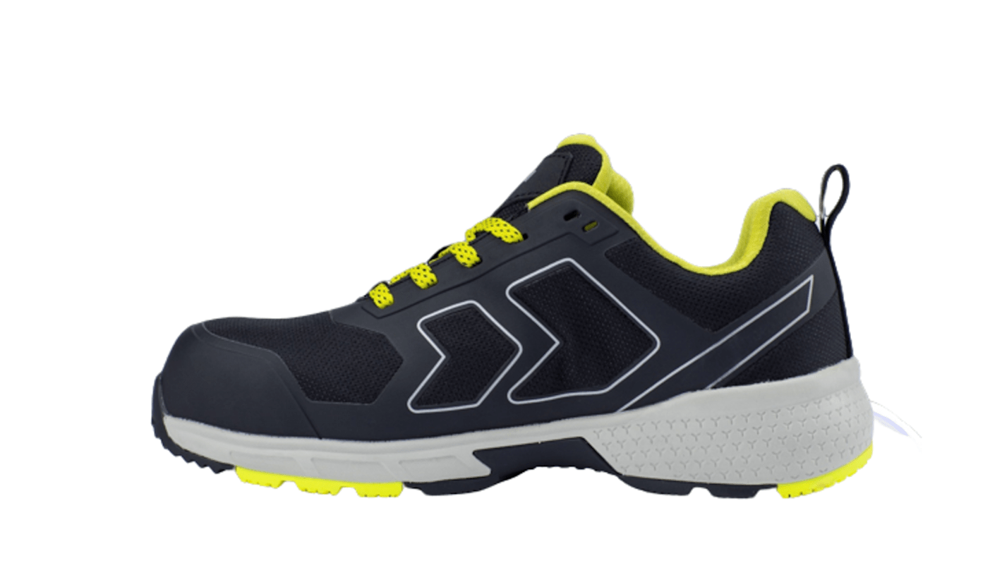 Honeywell Safety Runner Yellow S3 Unisex Black, Yellow Composite  Toe Capped Safety Shoes, UK 3, EU 35