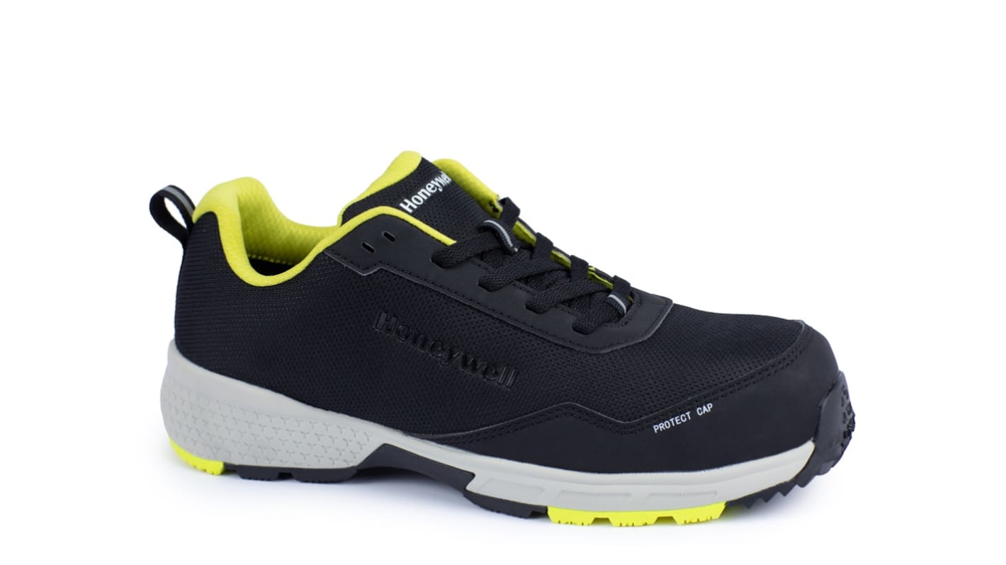 Honeywell Safety Starter Yellow S1P Unisex Black, Yellow Composite  Toe Capped Safety Shoes, UK 3, EU 35