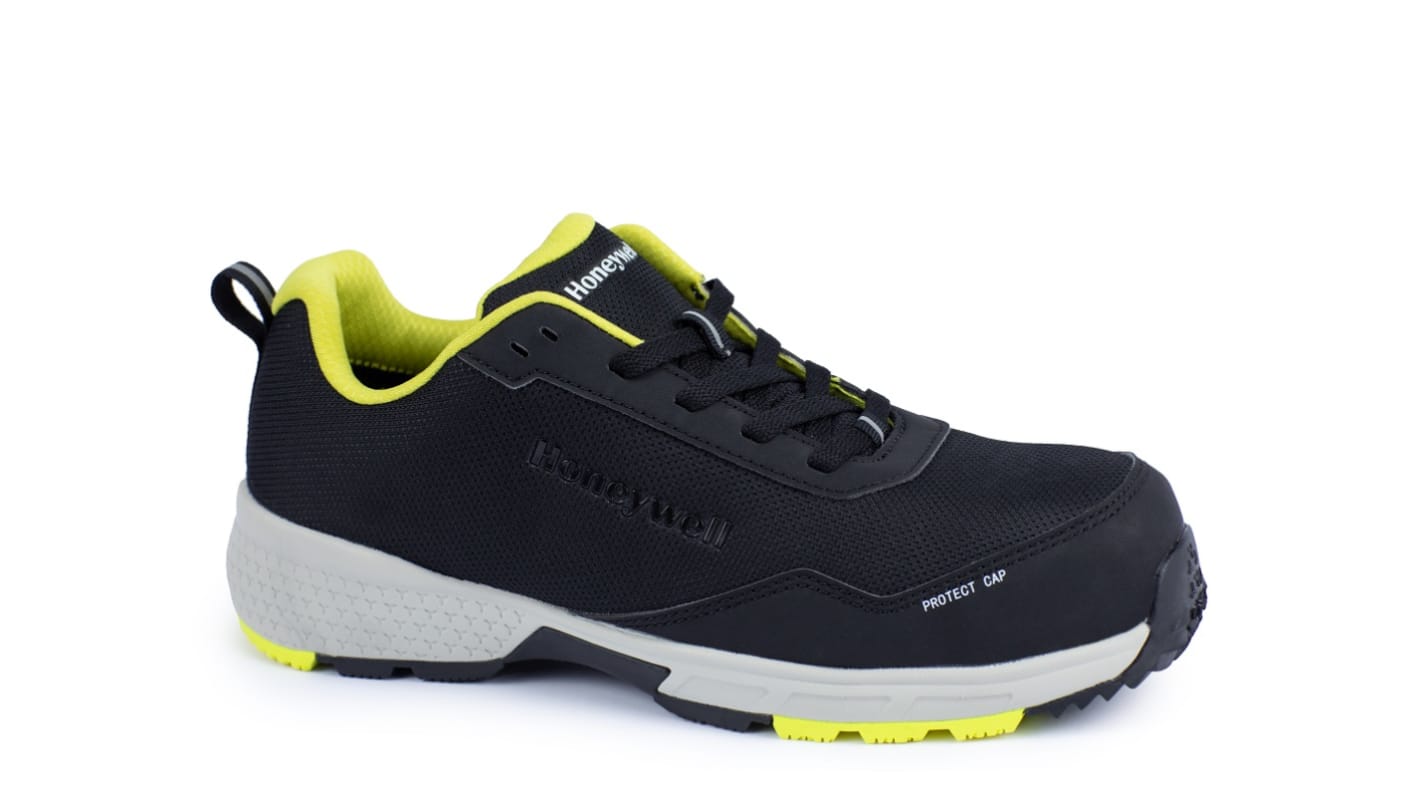 Honeywell Safety Starter Yellow S1P Unisex Black, Yellow Composite  Toe Capped Safety Shoes, UK 8, EU 42