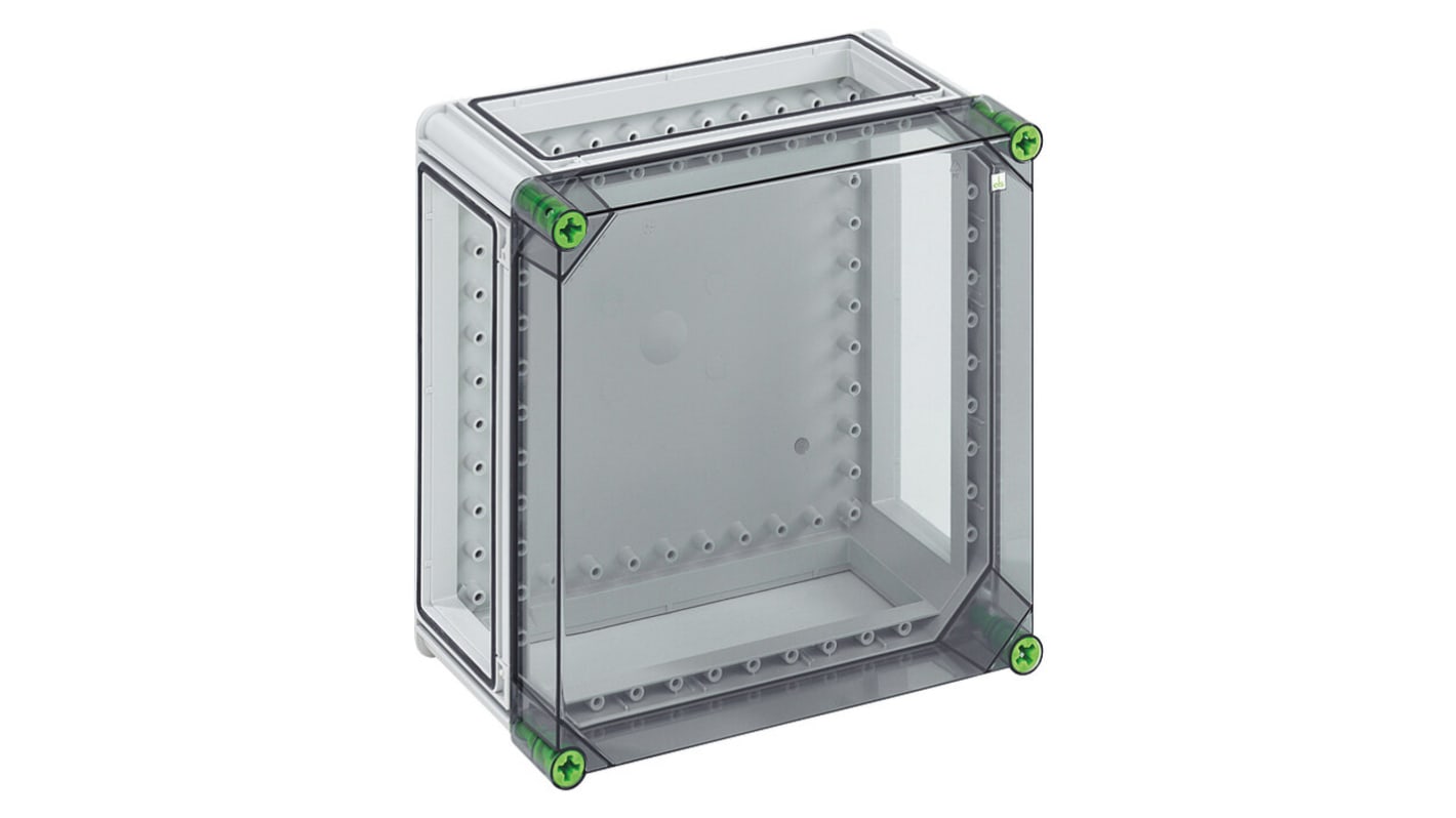 Spelsberg GTi Series Grey Polycarbonate Enclosure, IP65, IK08, Transparent Lid, 320 x 320 x 179mm