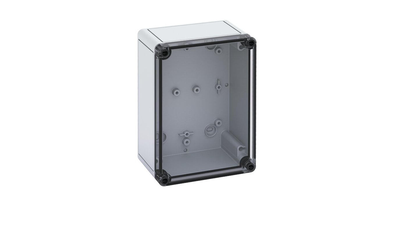 Gunther Spelsberg TK Series Grey Polystyrene Enclosure, IP66, IK07, Transparent Lid, 180 x 130 x 90mm