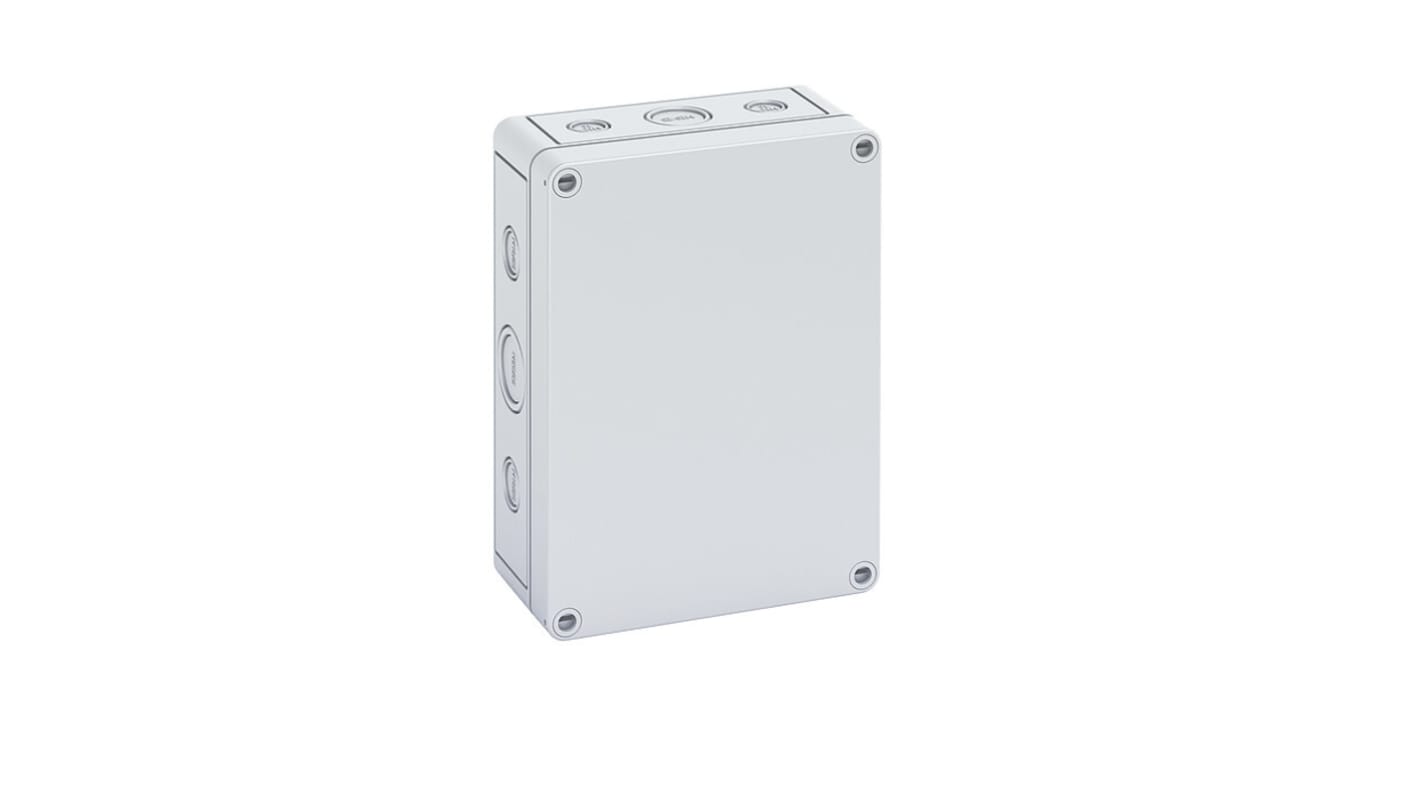 Gunther Spelsberg TK Series Grey Polycarbonate Enclosure, IP66, IK08, Grey Lid, 180 x 130 x 63mm