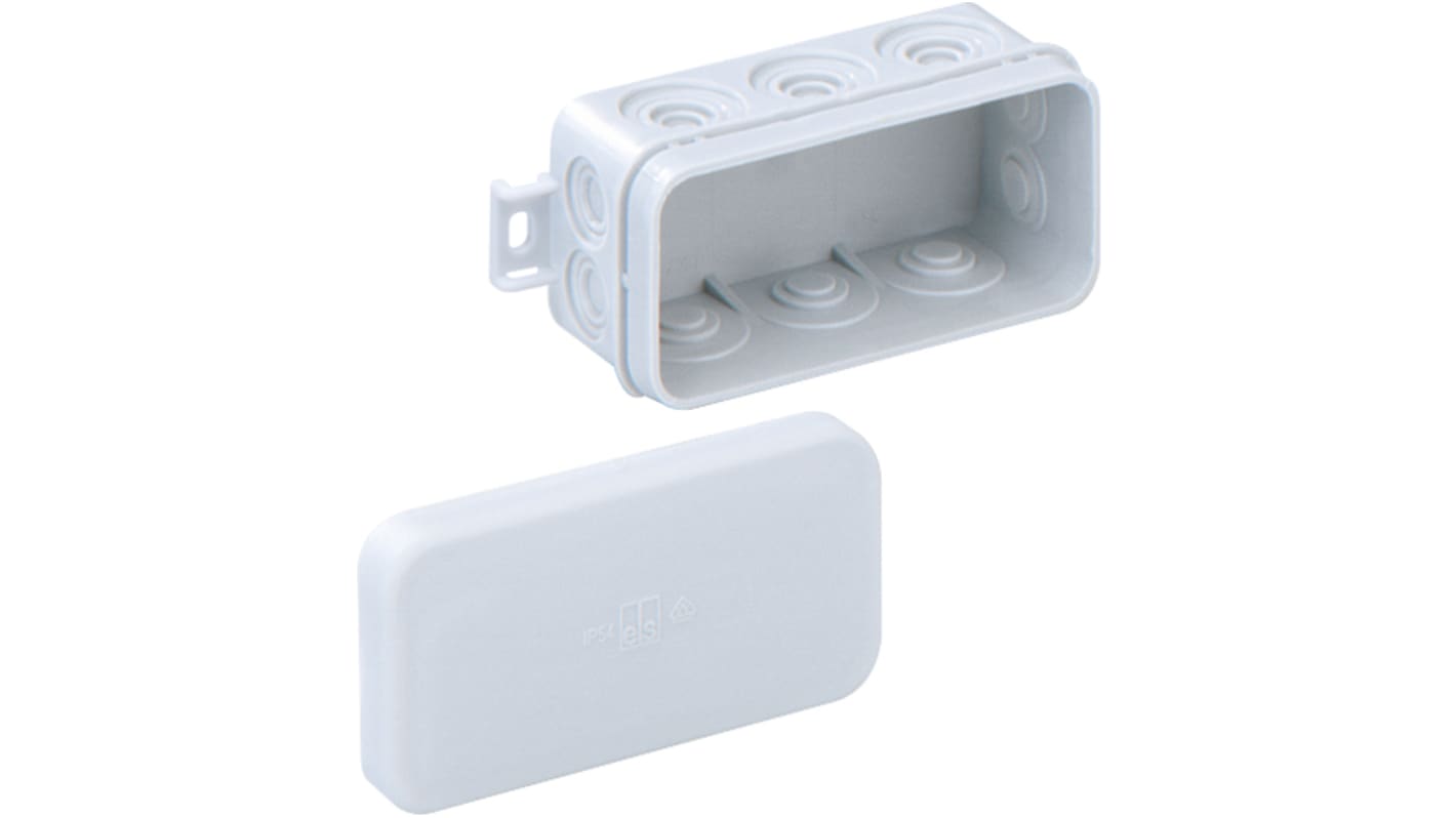 Spelsberg Mini Series Grey Polyethylene Junction Box, IP55, 43 x 89 x 38mm