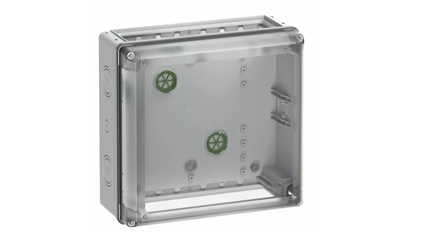 Spelsberg AK 14 Series Grey Plastic Enclosure, IP65, IK08, Flanged, Transparent Lid, 315 x 300 x 147mm