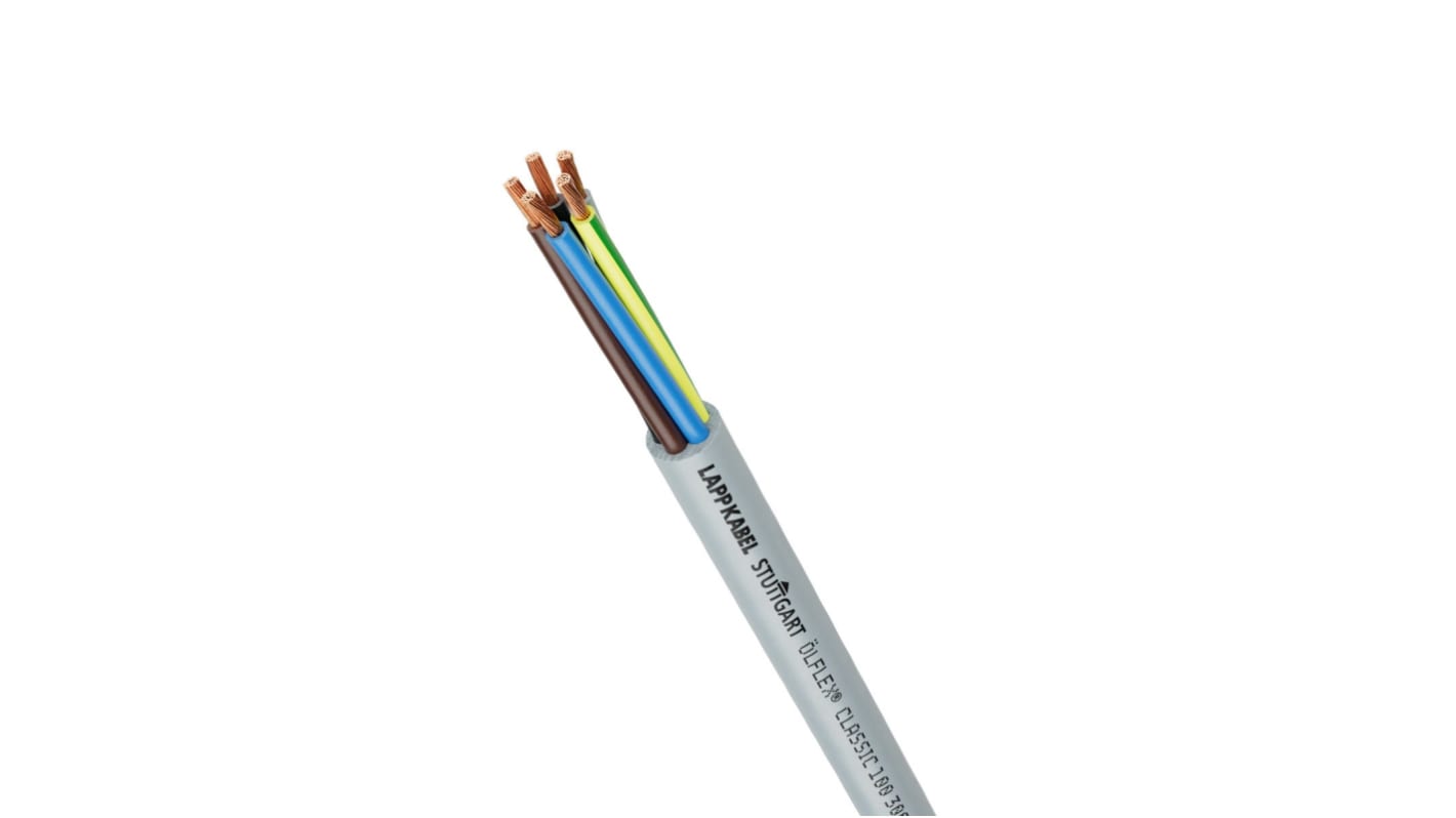 Lapp OLFLEX Power Cable, 6 Cores, 0.5 mm², YY, Screened, 100m, Grey PVC Sheath