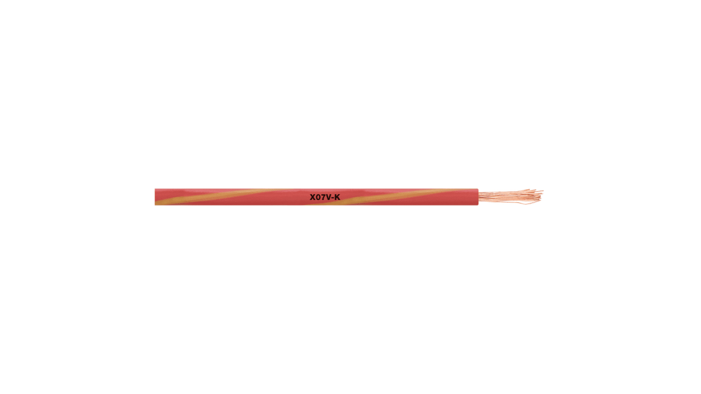 Lapp X07V-K Netzkabel,  1-adrig-adrig x 1,5 mm² Rot/Gelb, 150m, 16