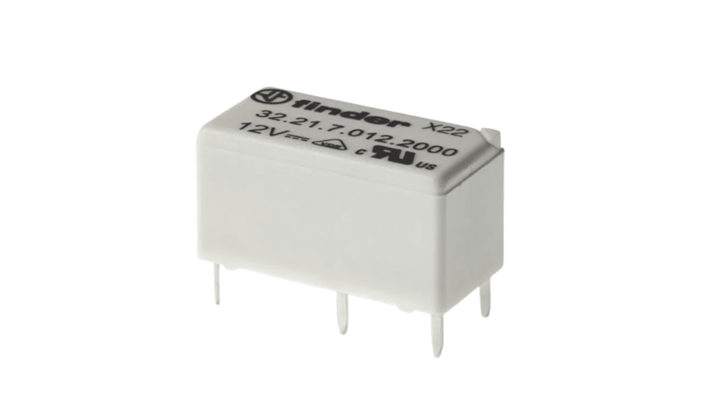 Finder PCB Mount Relay, 5 → 48V dc Coil, 6A Switching Current, SPDT