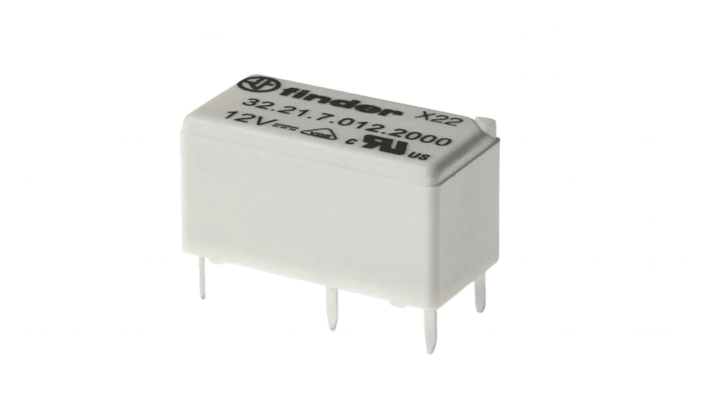 Finder PCB Mount Relay, 5 → 48V dc Coil, 6A Switching Current, SPDT