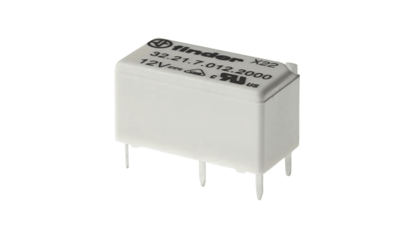 Finder PCB Mount Relay, 5 → 48V dc Coil, 6A Switching Current, SPST-NO