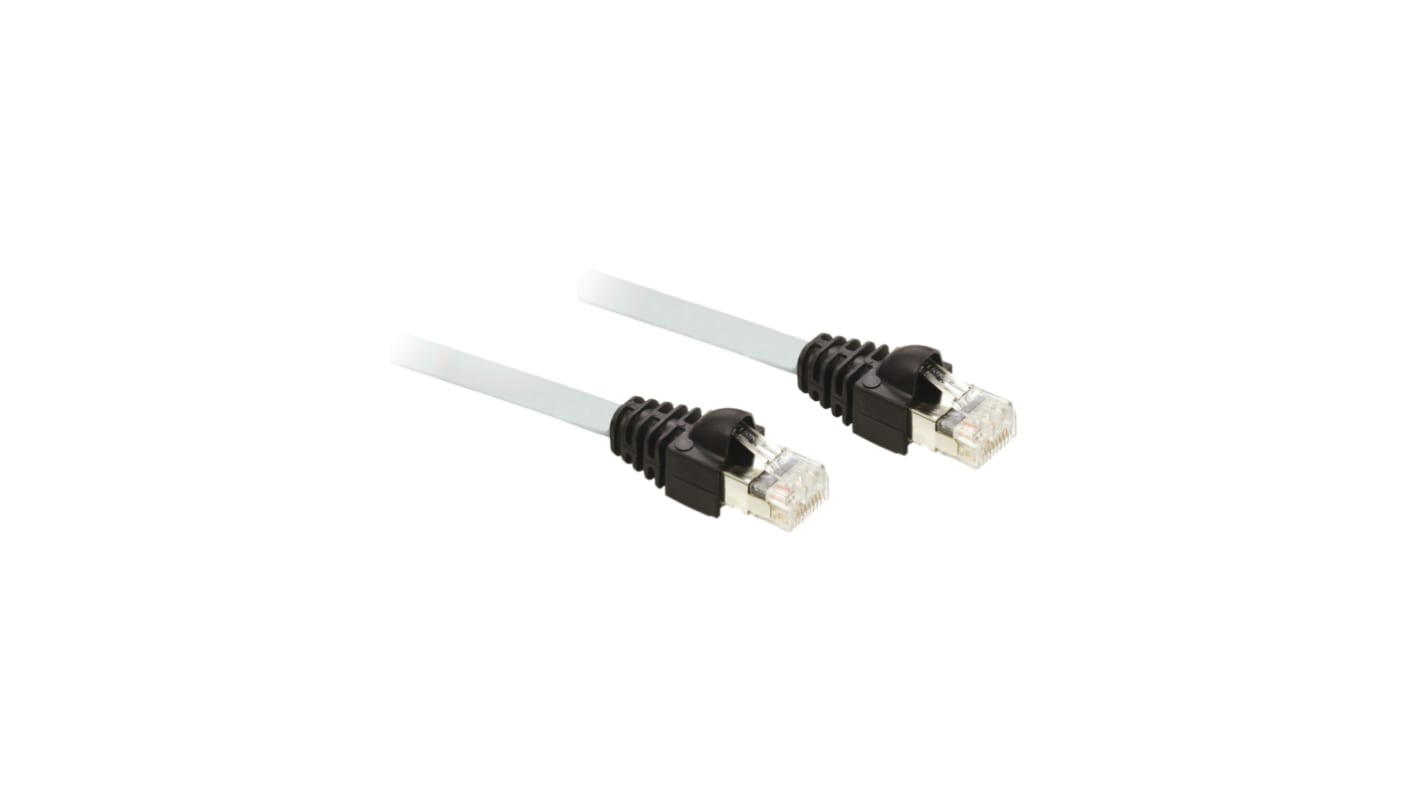 Câble Ethernet Blindé Schneider Electric, Blanc, 5m Avec connecteur Droit