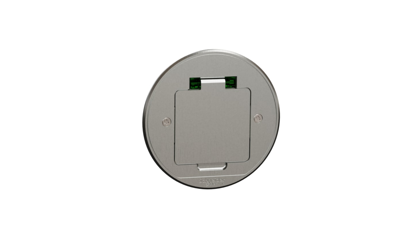 Schneider Electric, New Unica IP20 White Floor Mount Vertical Socket Socket