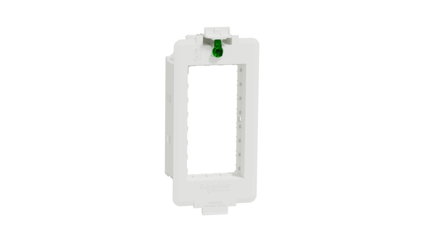 Schneider Electric White Cover Plate Plastic Mounting Frame