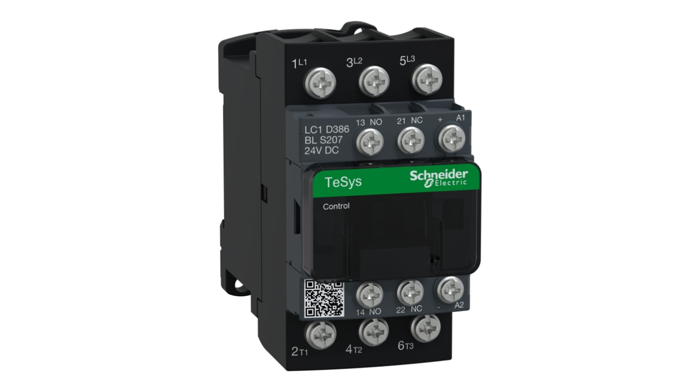 Schneider Electric TeSys, TeSys Deca TeSys Leistungsschütz / 24 V Spule, 3 -polig 3 NO (Schließer), 440 V / 50 A