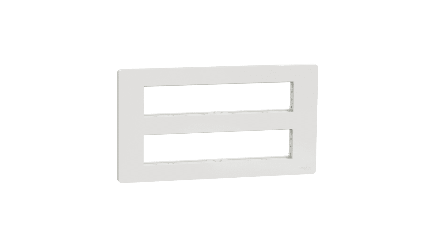 Schneider Electric White Cover Plate Thermoplastic Mounting Frame