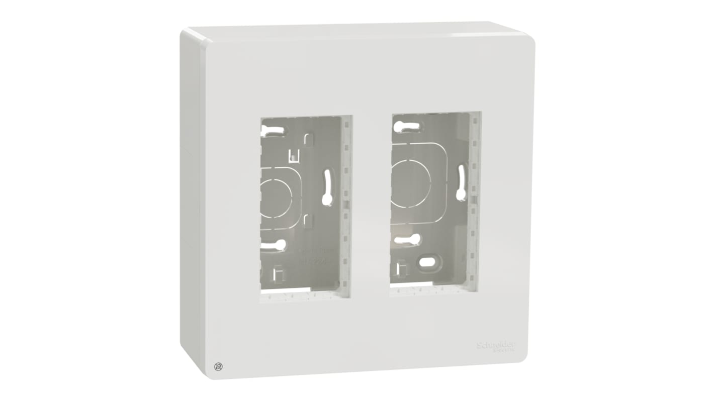 Schneider Electric White ABS New Unica Control Station Enclosure - 4 Hole