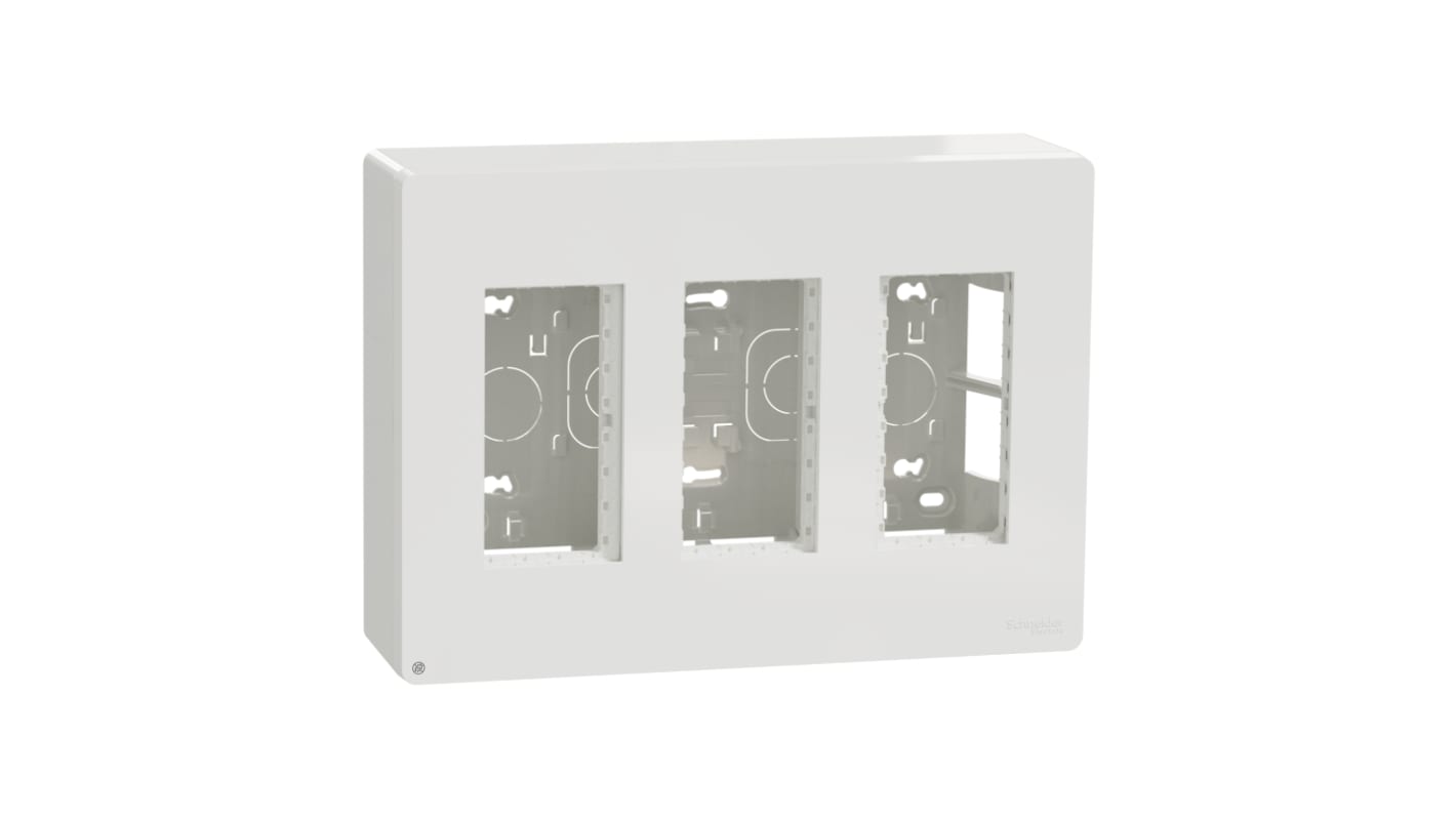 Schneider Electric White ABS New Unica Control Station Enclosure - 4 Hole