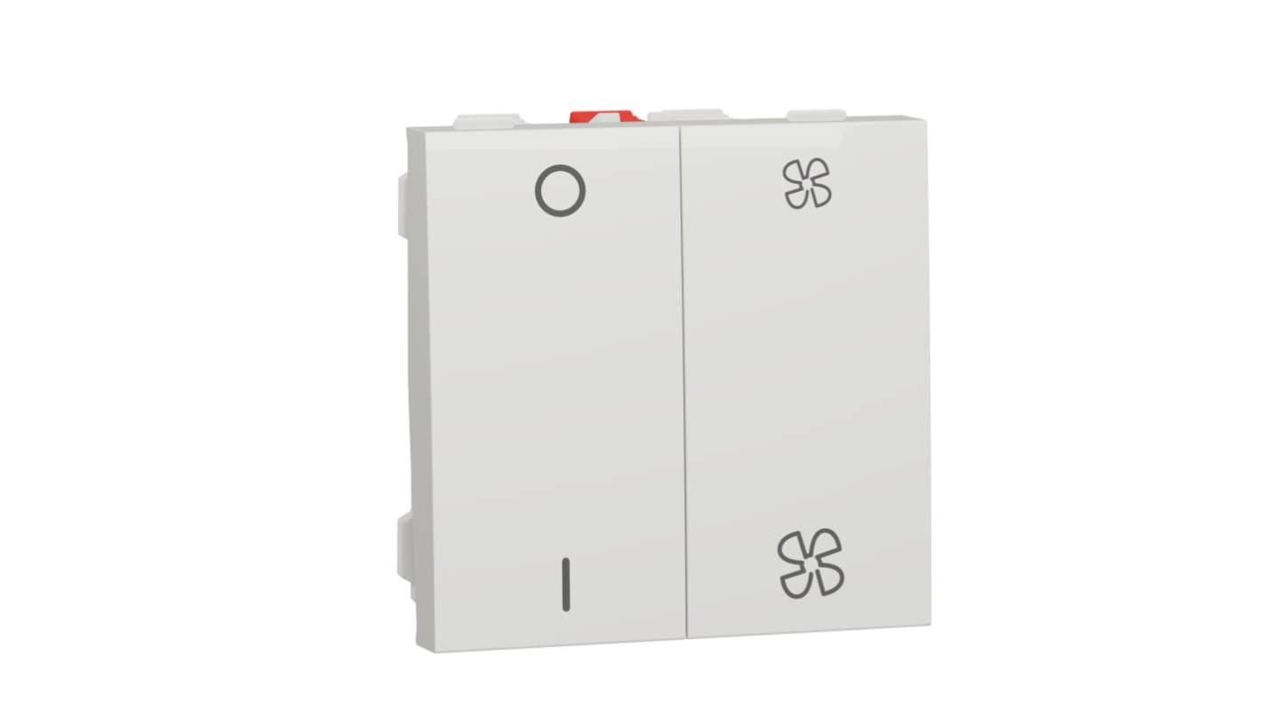 Schneider Electric White New Unica Fan Isolator Switch, 250V, IP4X