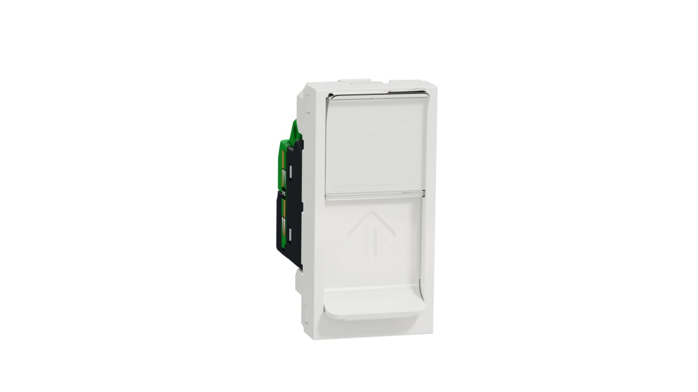 Schneider Electric RJ45 aljzat (RJ45, aljzat) 8 utas Cat6, Nő 1, New Unica sorozat