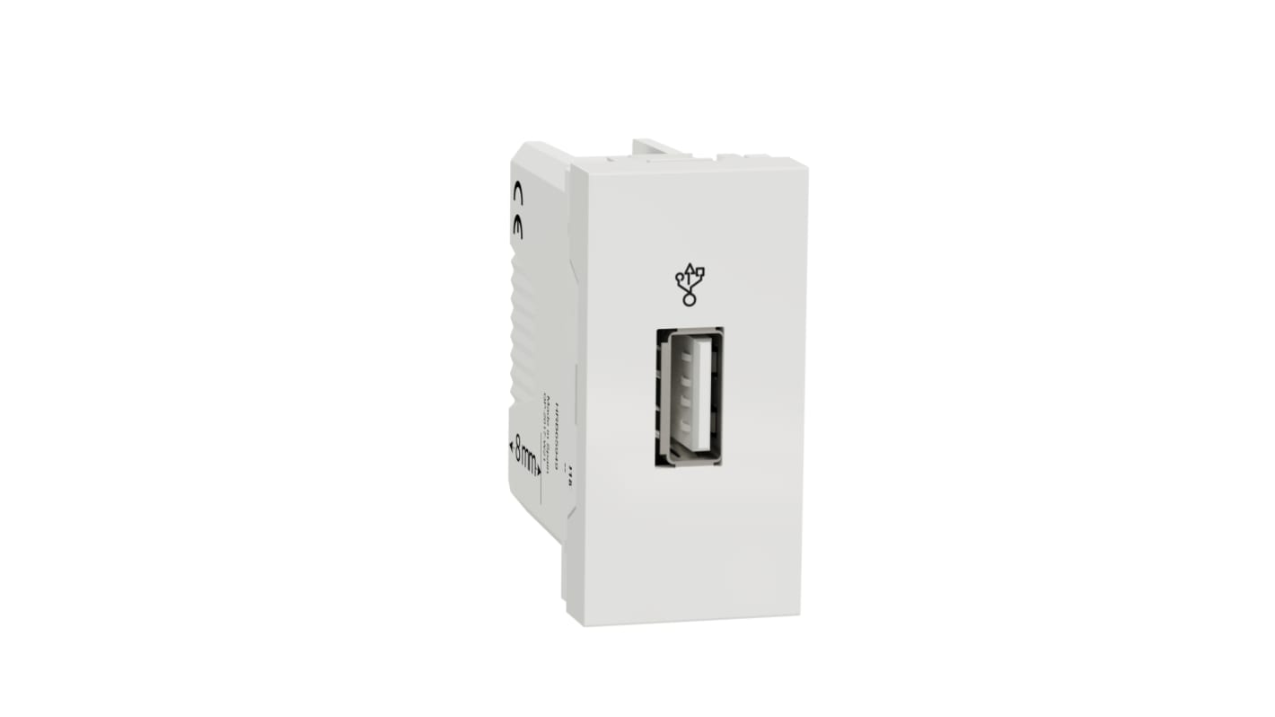 Schneider Electric, New Unica IP2XC White Connector Socket