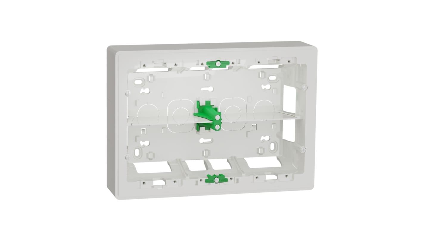 Schneider Electric White ABS New Unica Control Station Enclosure - 8 Hole