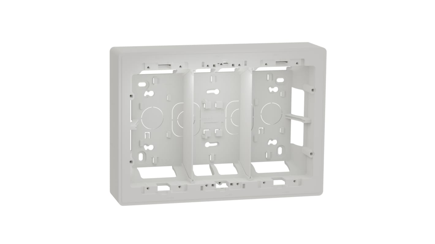 Schneider Electric White ABS New Unica Control Station Enclosure - 4 Hole