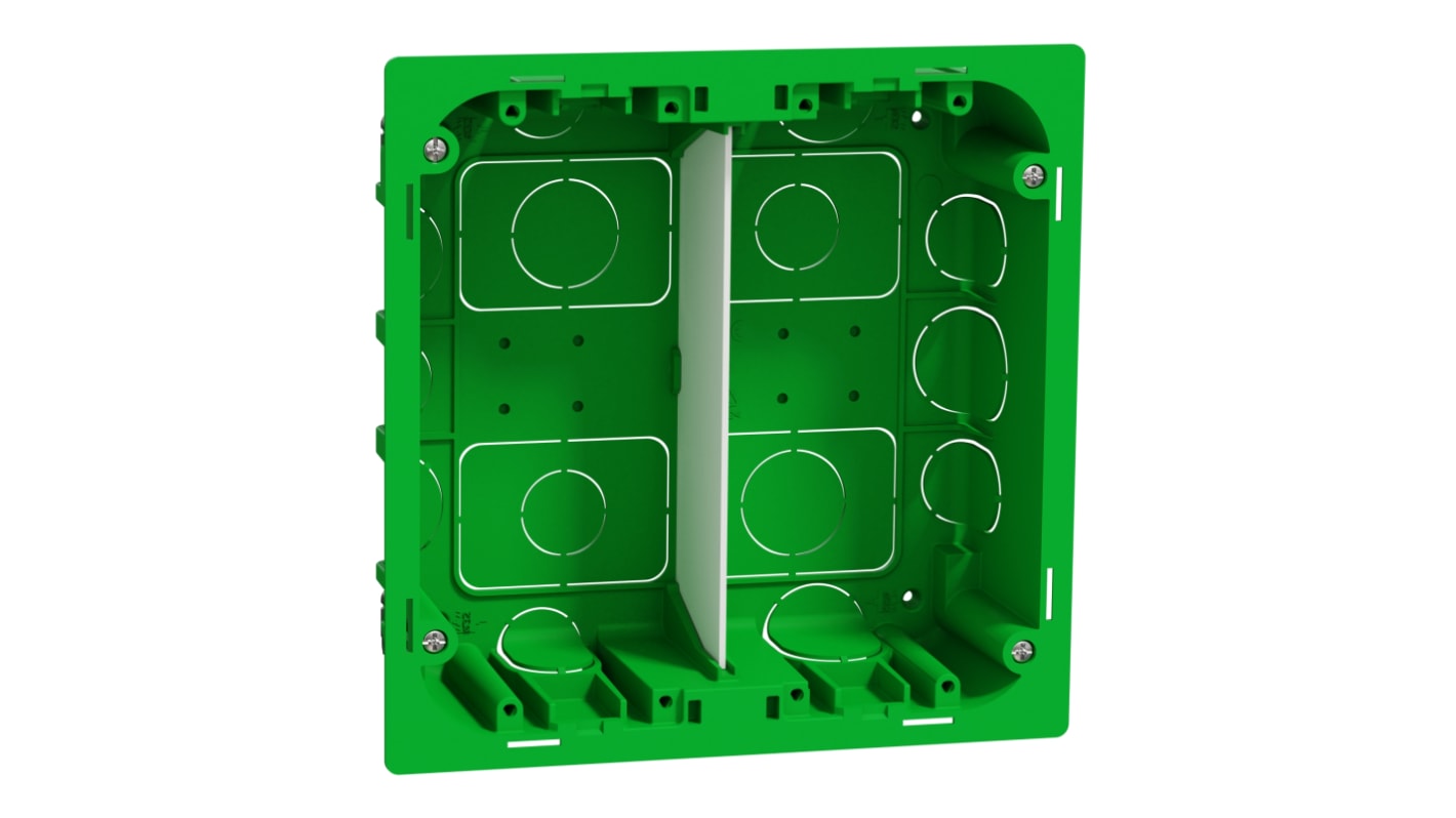 Schneider Electric Green ABS New Unica Control Station Enclosure - 4 Hole