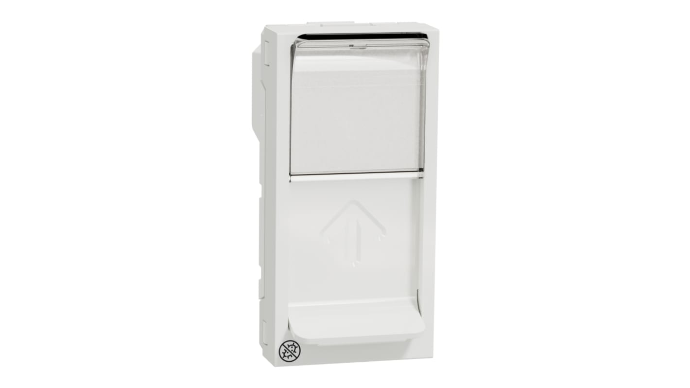 Schneider Electric New Unica Series Female RJ45 Socket, Flush Mount