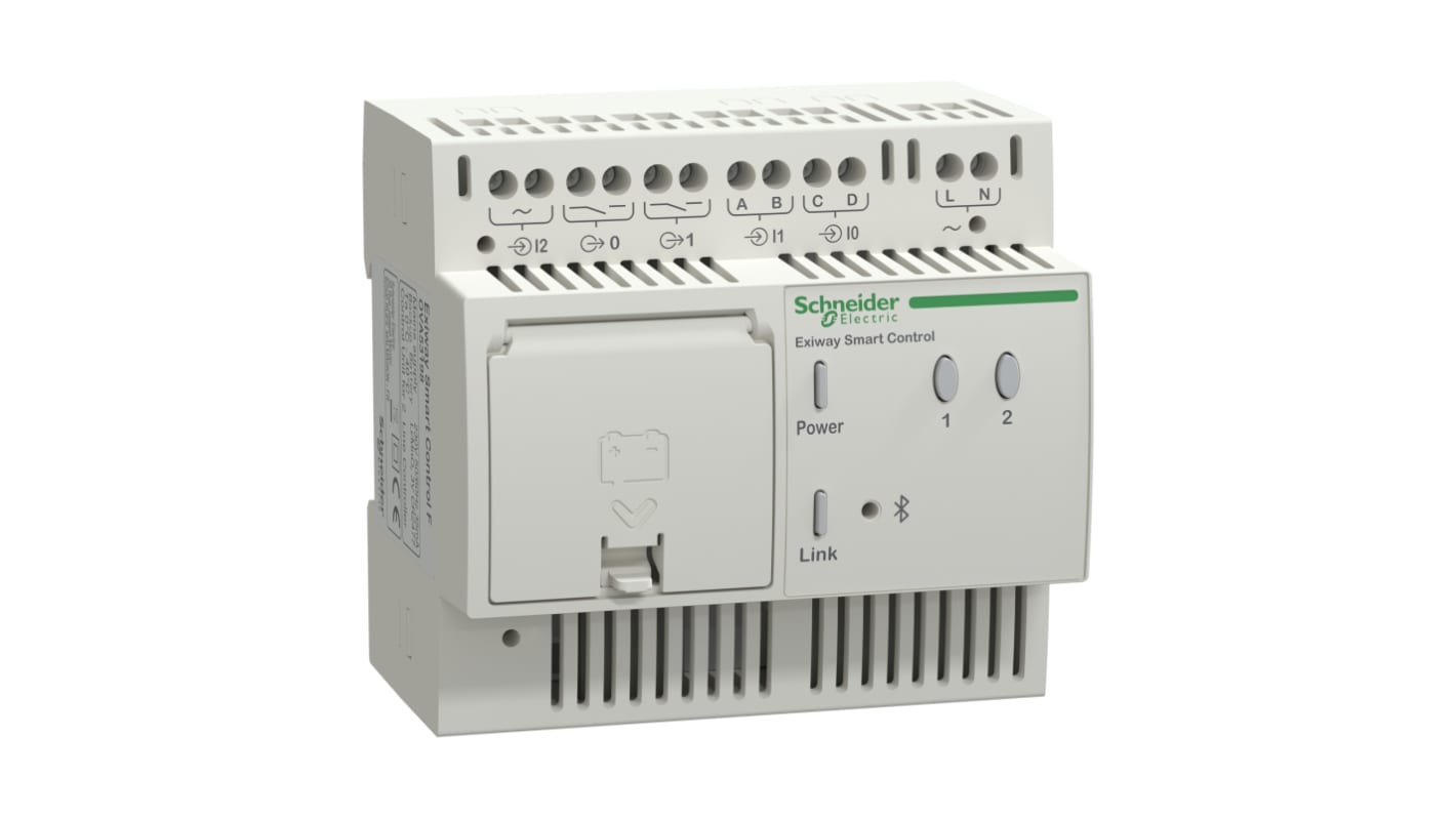 Lysstyring, 8W forbrug, Kontroller til almen belysning, DIN-skinne-montering, 230 V ac