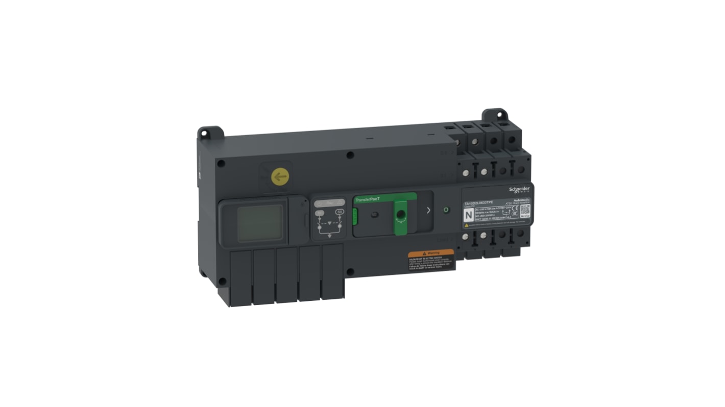 Interruttore di isolamento Schneider Electric TA10D2L0803TPE, 2P, 80A, Tipo fisso, , IP20, IP40