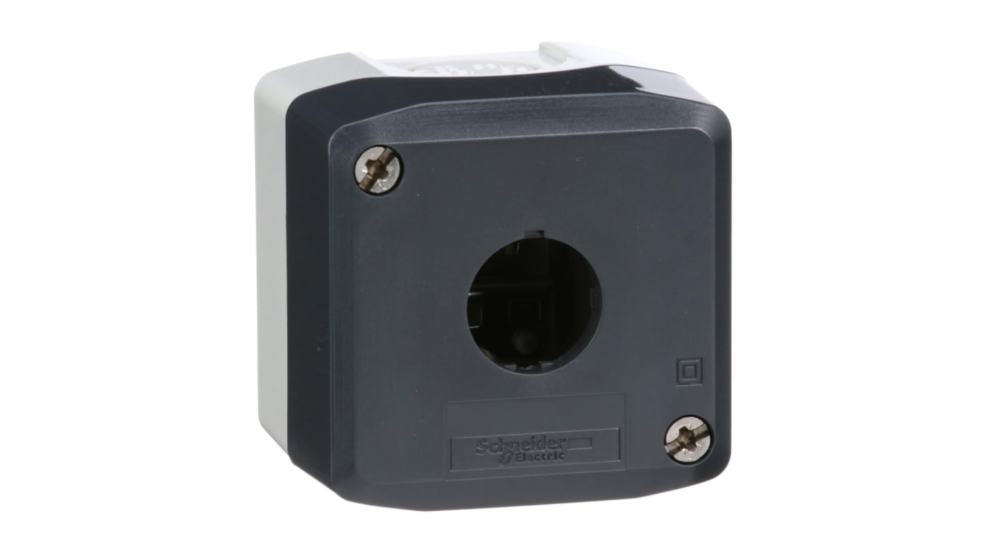 Schneider Electric Grey Polycarbonate XALD Empty Control Station - 1 Hole 22mm Diameter