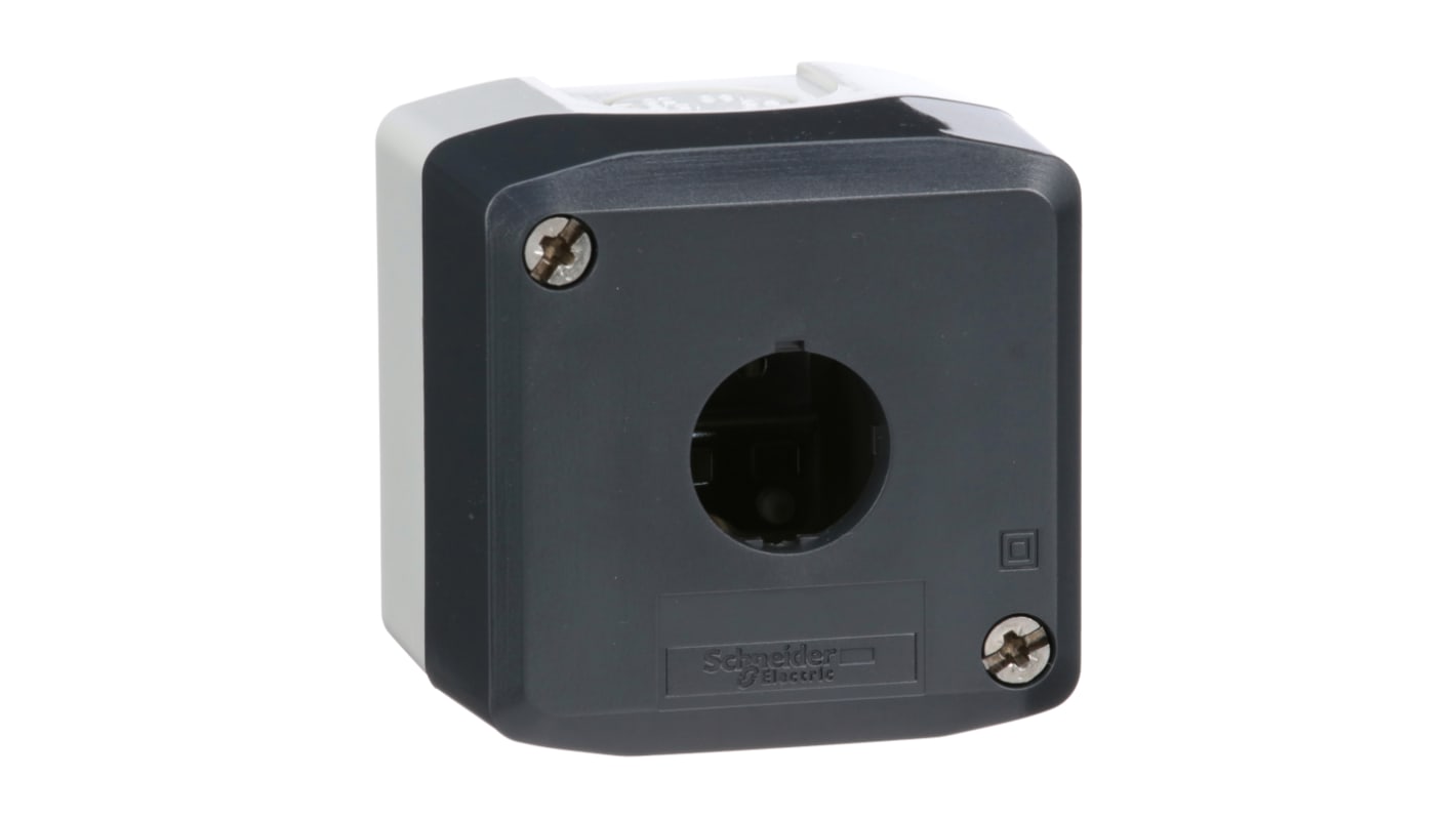 Schneider Electric XALD Leere Steuerstation, 1 x Ø 22mm, Grau, Polycarbonat, IP66, IP67, IP69(IP69K)