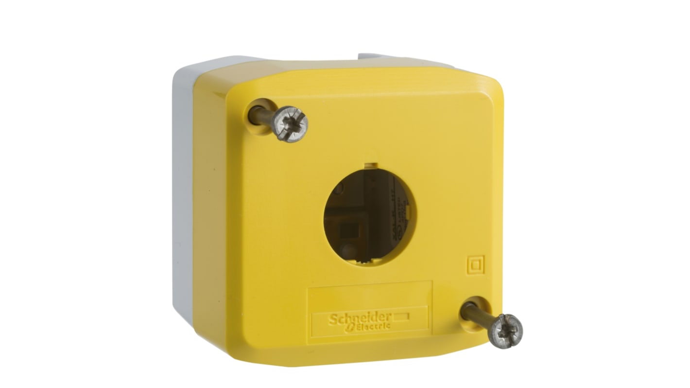 Schneider Electric Yellow Polycarbonate XALK Empty Control Station - 1 Hole