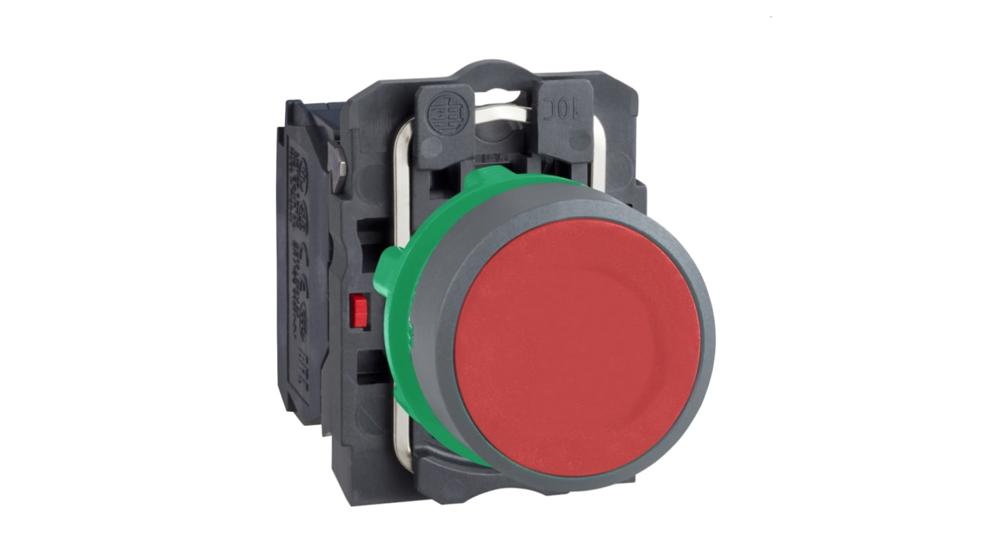 Schneider Electric XB5 Series Push Button, 22mm Cutout, 1 NC, 600V, IP66, IP67