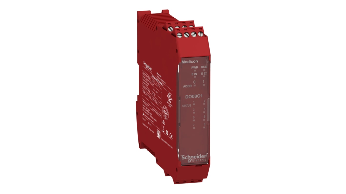 Modulo di espansione PLC Schneider Electric XPSMCM, Preventa Safety Automation (Automazione della sicurezza), 8 uscite,