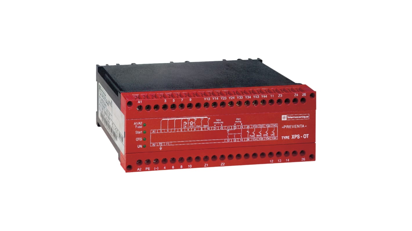 Schneider Electric Preventa Safety Automation XPSOT Series Safety Module, 230 V ac