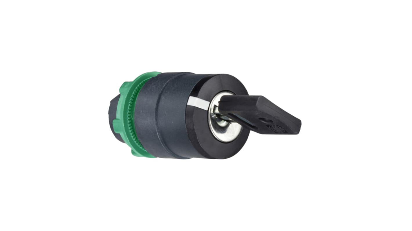 Schneider Electric ZB5 Series 3 Position Selector Switch Head, 22mm Cutout, Black Handle