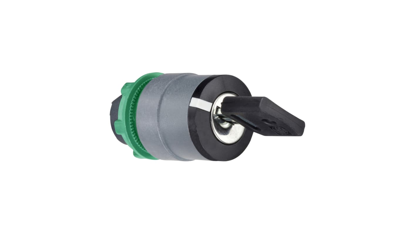 Schneider Electric Harmony XB5 3-position Key Switch Head, Spring Return Right to Centre, 22mm Cutout