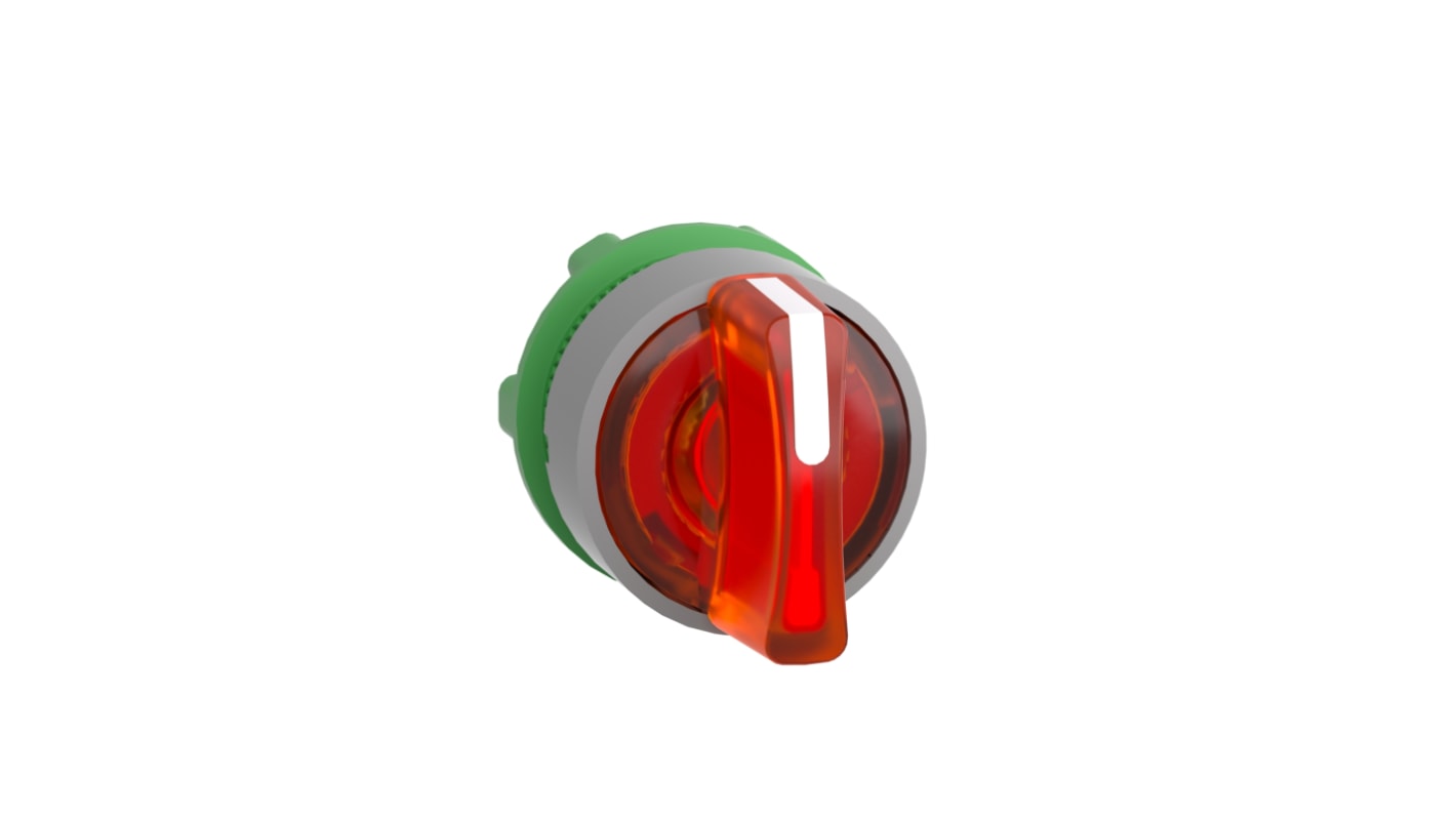 Schneider Electric Harmony XB5 Series 3 Position Selector Switch Head, 22mm Cutout, Orange Handle