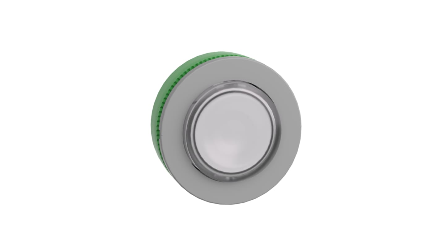 Schneider Electric Harmony XB5 Series White Illuminated Spring Return Push Button Head, 30.5mm Cutout, IP66, IP67