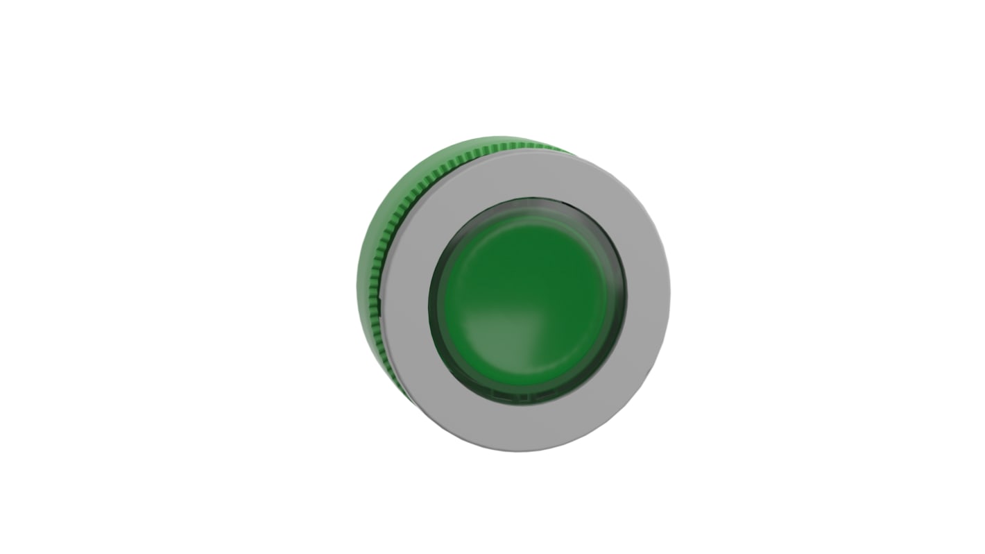 Schneider Electric Harmony XB5 Series Green Illuminated Spring Return Push Button Head, 22mm Cutout, IP66, IP67