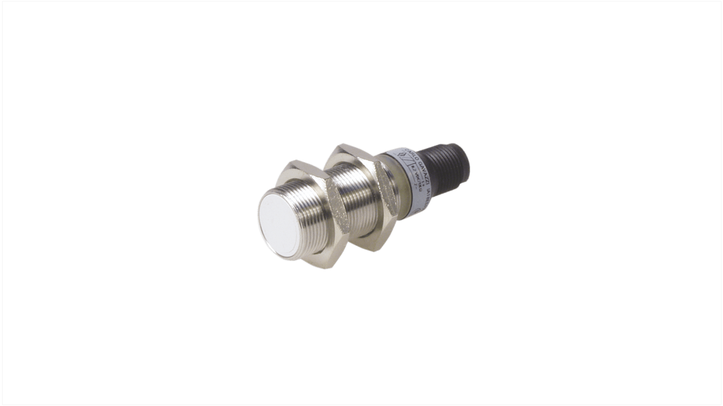 Carlo Gavazzi IA18 Series Inductive Barrel-Style Inductive Proximity Sensor, M18 x 1, 5 mm Detection, Namur Output, 7