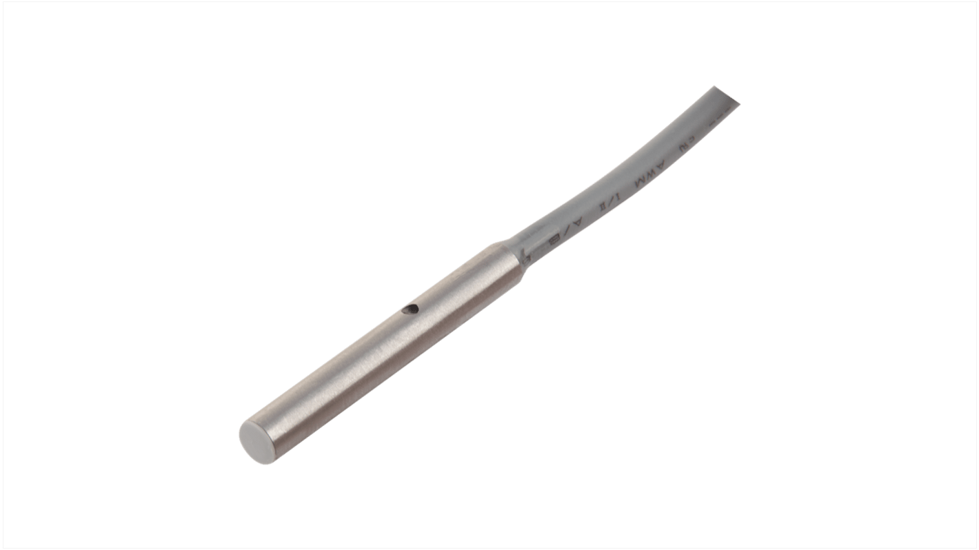 Carlo Gavazzi IBS04 Series Inductive Barrel-Style Inductive Proximity Sensor, M4 x 0.5, 1.5 mm Detection, NPN Output,