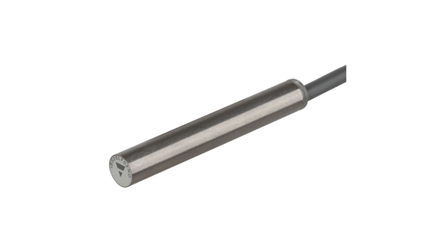 Carlo Gavazzi IBS06 Series Inductive Barrel-Style Inductive Proximity Sensor, 2 mm Detection, NPN Output, 10 →