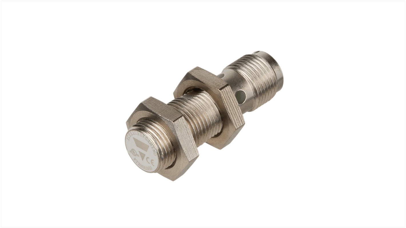 Carlo Gavazzi ICB12S23 Series Inductive Barrel-Style Inductive Proximity Sensor, M12 x 1, 4 mm Detection, NPN Output,