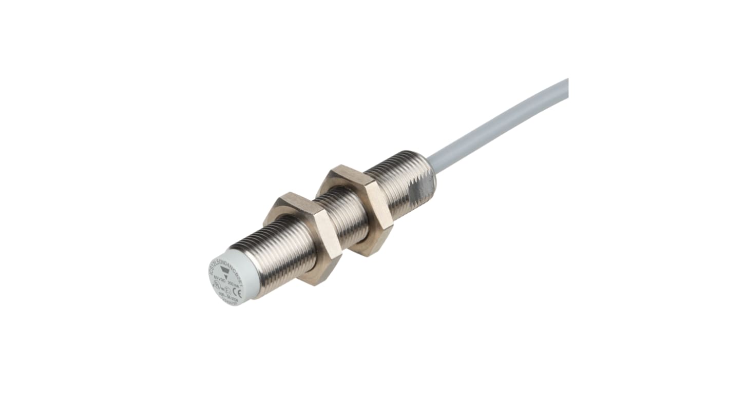 Carlo Gavazzi ICS12 Series Inductive Barrel-Style Inductive Proximity Sensor, M12 x 1, 8 mm Detection, NPN Output, 8