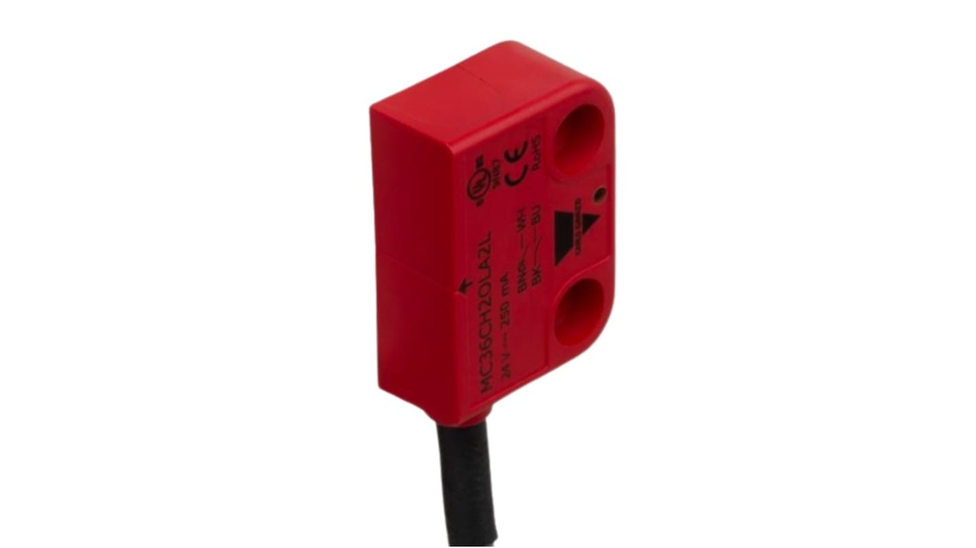 Carlo Gavazzi MC36C Kabel Sicherheitsschalter aus Kunststoff 12 → 24V ac/dc, 2NO, Magnet