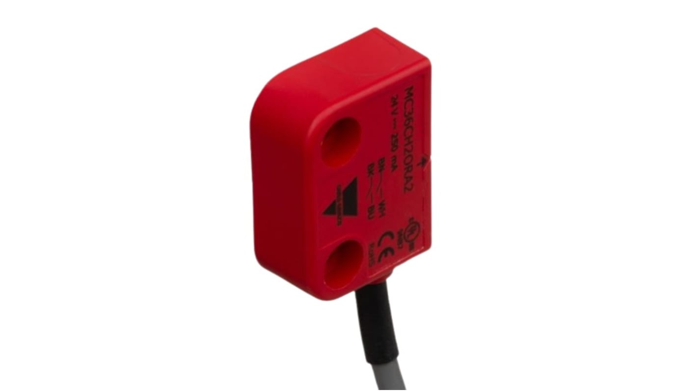 Carlo Gavazzi MC36C Kabel Sicherheitsschalter aus Kunststoff 12 → 24V ac/dc, 2NO, Magnet